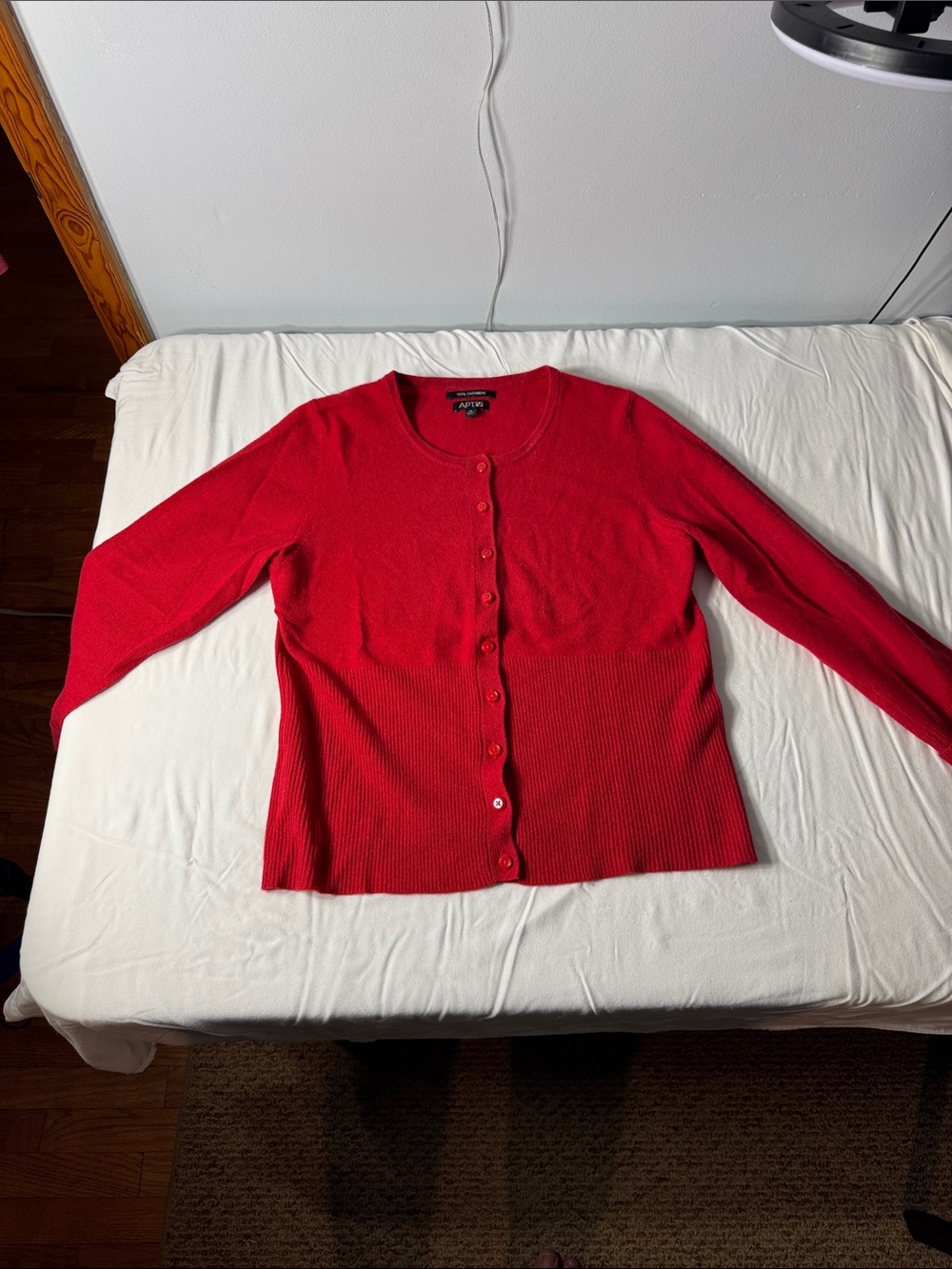 Apt. 9 Red Button-Front Women's Cardigan Sweater